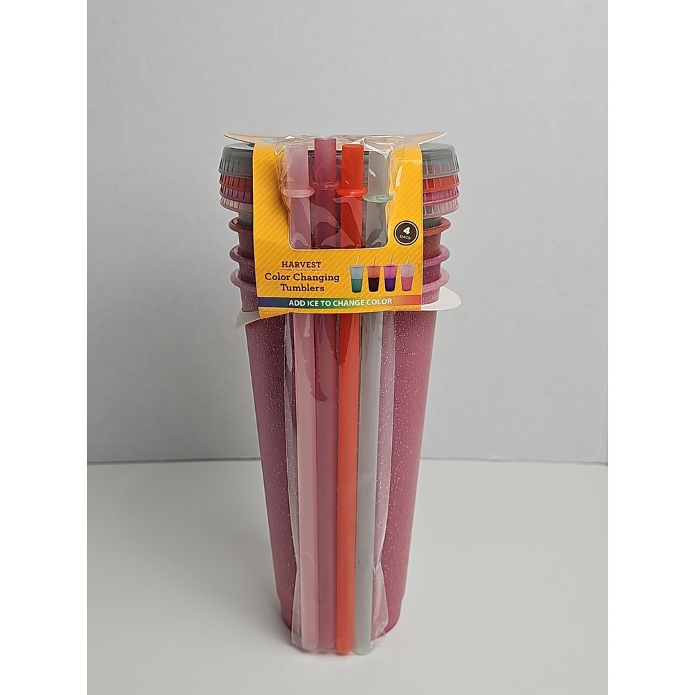 Color-Changing To-Go Hot Cold Cups Pack of Each 25oz Reusable Eco-Friendly New